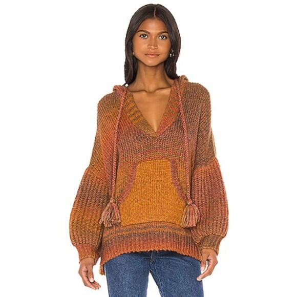 LoveShackFancy Remington Alpaca Pullover Bell Sleeve, XS/S $620